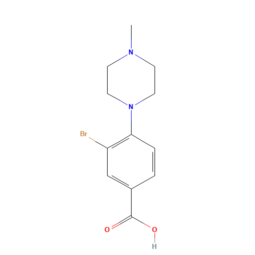 3-bromo-4-(4-methylpiperazin-1-yl)benzoic acid (CAS: 1131622-55-3) - Related Chemical Product