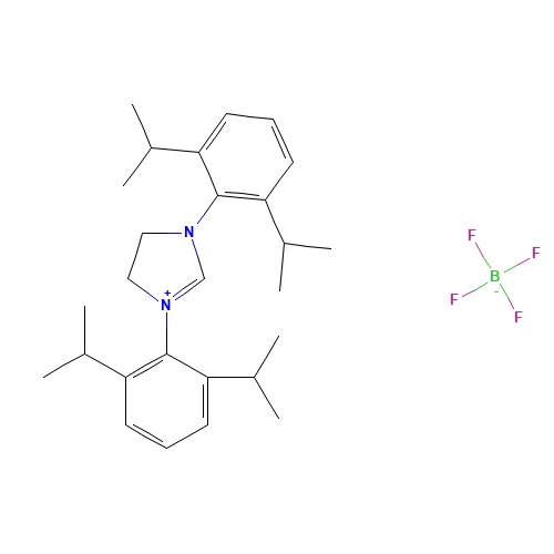 1,3-BIS(2,6-DI-I-PROPYLPHENYL)-4,5-DIHYDROIMIDAZOLIUM TETRAFLUOROBORATE (CAS: 282109-83-5) - Related Chemical Product