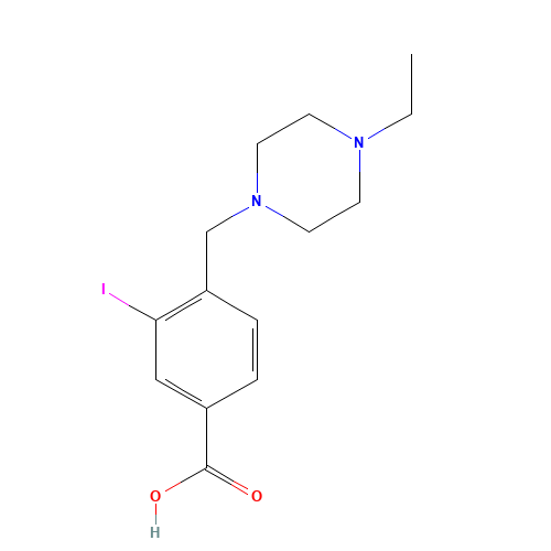 4-((4-ethylpiperazin-1-yl)methyl)-3-iodobenzoic acid (CAS: 1131614-98-6) - Related Chemical Product