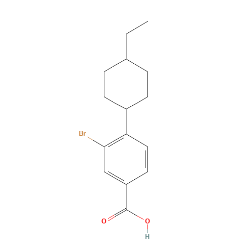 3-bromo-4-(4-ethylcyclohexyl)benzoic acid (CAS: 1131622-57-5) - Related Chemical Product