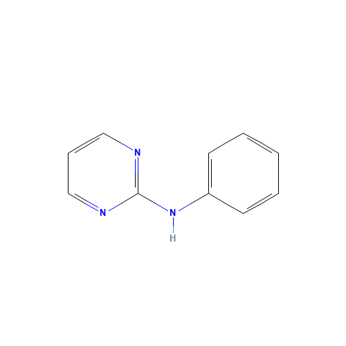 N-Phenyl-2-pyrimidinamine (CAS: 57356-49-7) - Chemical Structure and Molecular Formula 