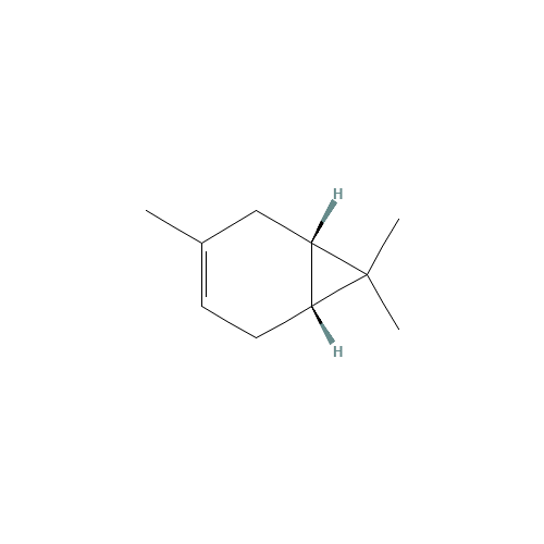 (1S)-(+)-3-Carene (CAS: 498-15-7) - Chemical Structure and Molecular Formula 