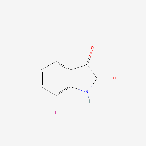 7-Fluoro-4-Methyl Isatin (CAS: 749240-53-7) - Chemical Structure and Molecular Formula 
