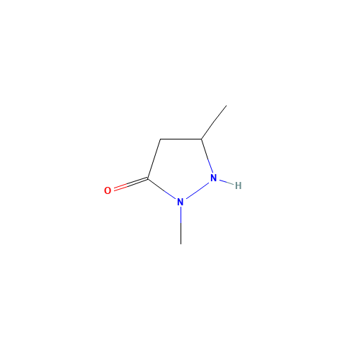 1,3-DIMETHYL-5-PYRAZOLIDONE (CAS: 54945-11-8) - Chemical Structure and Molecular Formula 