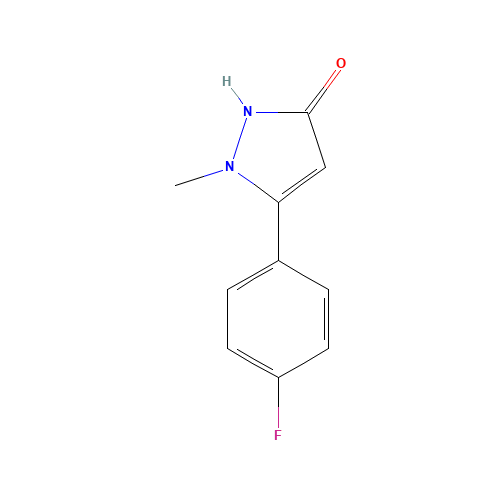 5-(4-Fluoro-phenyl)-1-methyl-1,2-dihydropyrazol-3-one (CAS: 623577-33-3) - Related Chemical Product