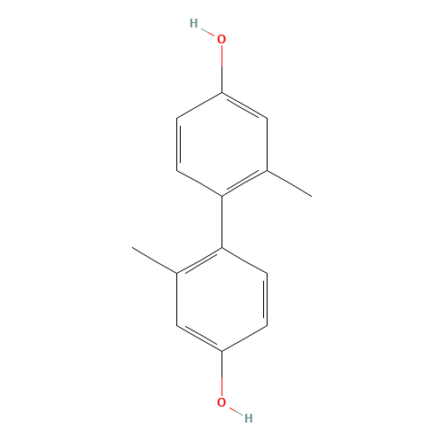 2,2'-DIMETHYL-4,4'-BIPHENYLDIOL (CAS: 59517-19-0) - Chemical Structure and Molecular Formula 