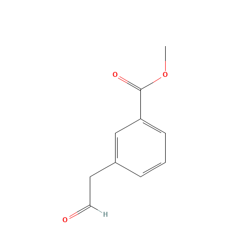 methyl 3-(2-oxoethyl)benzoate (CAS: 124038-37-5) - Chemical Structure and Molecular Formula 