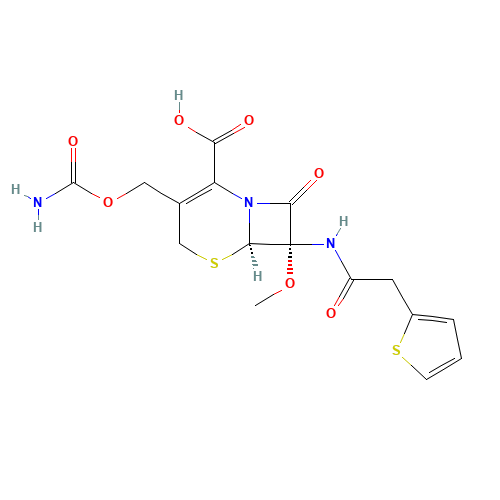 Cefoxitin (CAS: 35607-66-0) - Chemical Structure and Molecular Formula 