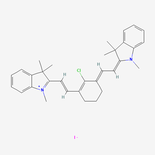 2-[2-[2-CHLORO-3-[(1,3-DIHYDRO-1,3,3-TRIMETHYL-2 H-INDOL-2-YLIDENE) ETHYLIDENE]-1-CYCLOHEXEN-1-YL]ETHENYL]-1,3,3-TRIMETHYLINDOLIUM IODIDE (CAS: 56289-67-9) - Related Chemical Product