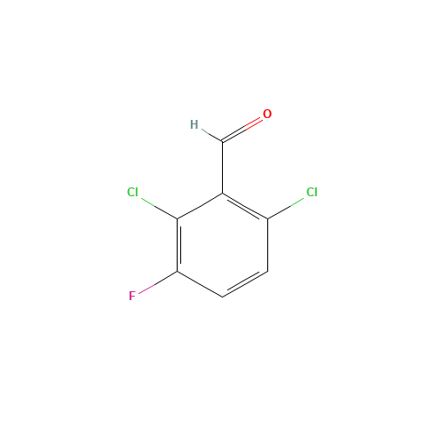 2,6-DICHLORO-3-FLUOROBENZALDEHYDE (CAS: 178813-77-9) - Chemical Structure and Molecular Formula 