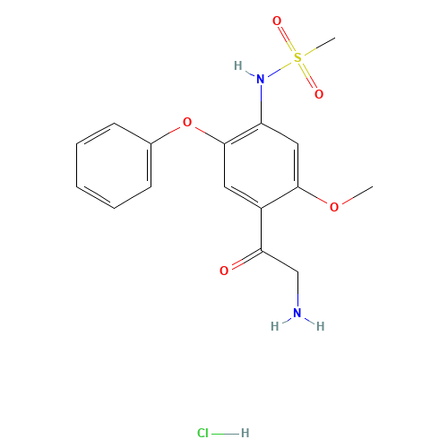 N-(4-(2-aminoacetyl)-5-methoxy-2-phenoxyphenyl)methanesulfonamide hydrochloride (CAS: 149436-41-9) - Related Chemical Product