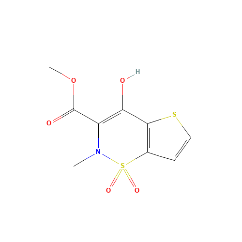 METHYL 2-METHYL-4-HYDROXY-2H-THIENO[2,3-E]-1,2-THIAZINE-3-CARBOXYLATE-1,1-DIOXIDE (CAS: 59804-25-0) - Related Chemical Product
