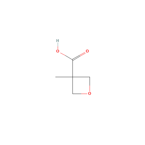 3-OXETANECARBOXYLIC ACID,3-METHYL (CAS: 28562-68-7) - Chemical Structure and Molecular Formula 
