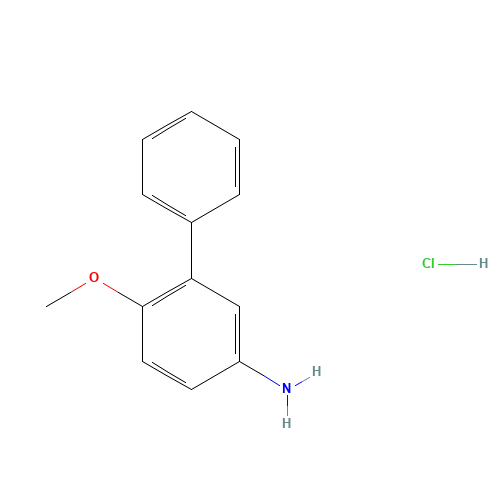 3-Phenyl-4-methoxyaniline hydrochloride (CAS: 92028-21-2) - Chemical Structure and Molecular Formula 