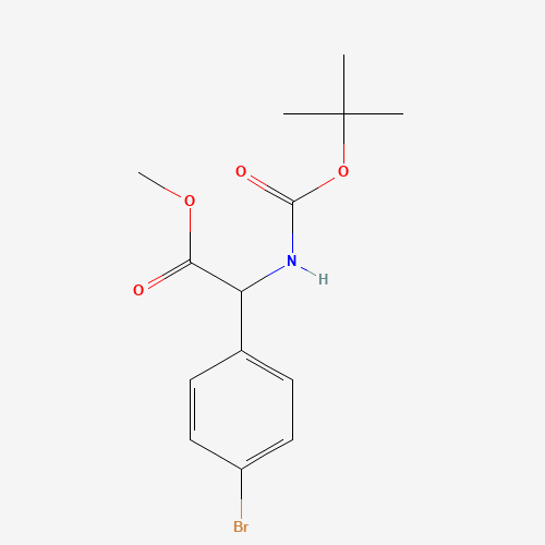(4-Bromophenyl)-tert-butoxycarbonylaminoacetic acid methyl ester (CAS: 709665-73-6) - Related Chemical Product