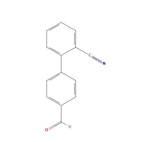 4-(2-Cyanophenyl)benzaldehyde (CAS: 135689-93-9) - Chemical Structure and Molecular Formula 