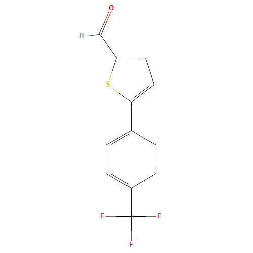 5-[4-(Trifluoromethyl)phenyl]thiophene-2-carboxaldehyde (CAS: 343604-31-9) - Related Chemical Product