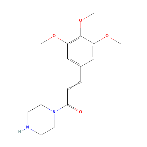 1-(piperazin-1-yl)-3-(3,4,5-trimethoxyphenyl)prop-2-en-1-one (CAS: 88053-13-8) - Related Chemical Product