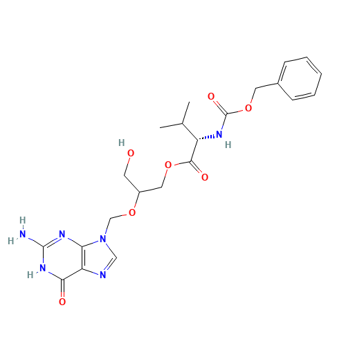 N-[(Phenylmethoxy)carbonyl]-L-valine 2-[(2-amino-1,6-dihydro-6-oxo-9H-purin-9-yl)methoxy]-3-hydroxypropyl ester (CAS: 194154-40-0) - Related Chemical Product
