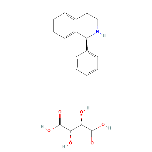(S)-1,2,3,4-tetrahydro-1-phenylisoquinoline D-(-)-tartrate (CAS: 869884-00-4) - Related Chemical Product