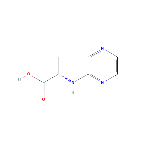 Pyrazinyl-L-alanine (CAS: 87831-85-4) - Chemical Structure and Molecular Formula 
