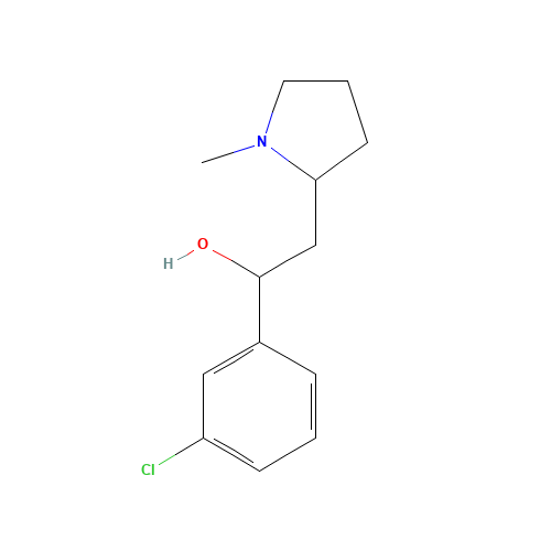alpha-(3-Chlorophenyl)-1-methyl-2-pyrrolidineethanol (CAS: 71157-72-7) - Related Chemical Product