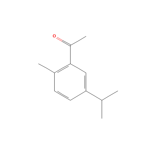 5'-isopropyl-2'-methylacetophenone (CAS: 1202-08-0) - Chemical Structure and Molecular Formula 