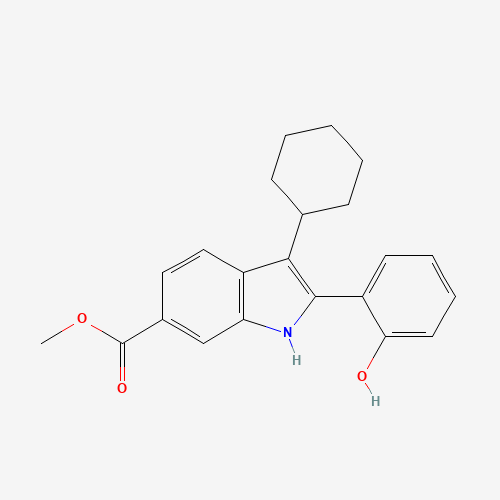 tert-butyl 2-(3-(2-amino-2-oxoacetyl)-1-benzyl-2-ethyl-1H-indol-4-yloxy)acetate (CAS: 863578-50-1) - Related Chemical Product