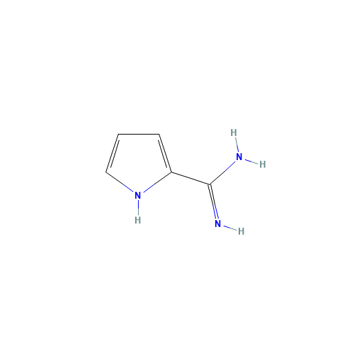 1H-pyrrole-2-carboximidamide (CAS: 105533-75-3) - Chemical Structure and Molecular Formula 