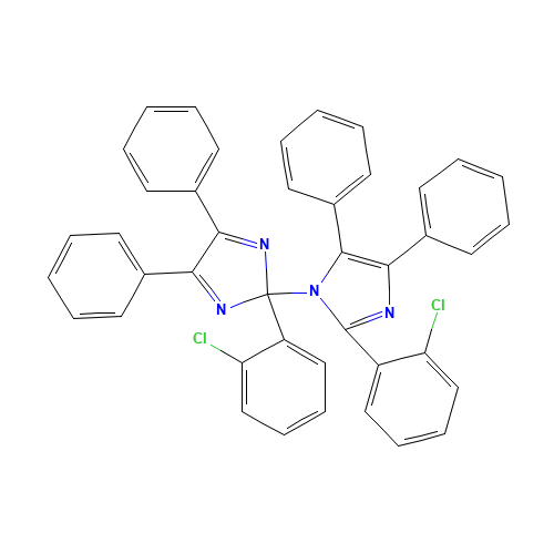 2,2'-BIS(2-CHLOROPHENYL)-4,4',5,5'-TETRAPHENYL-1,2'-BIIMIDAZOLE (CAS: 6143-80-2) - Related Chemical Product