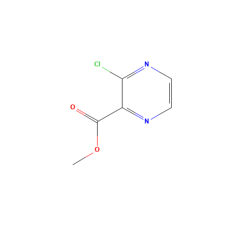 METHYL 3-CHLORO-2-PYRAZINECARBOXYLATE (CAS: 27825-21-4) - Chemical Structure and Molecular Formula 