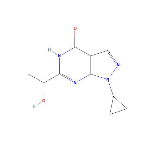(S)-1-cyclopropyl-6-(1-hydroxyethyl)-1H-pyrazolo[3,4-d]pyrimidin-4(5H)-one (CAS: 1184915-99-8) - Related Chemical Product