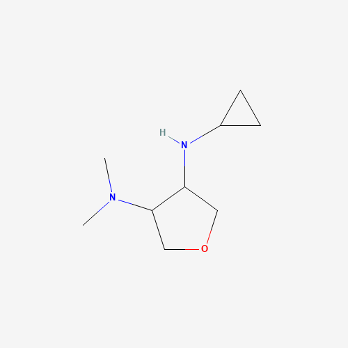 3-(Cyclopropylamino)-4-(N,N-dimethylamino)tetrahydrofuran (CAS: 728008-15-9) - Chemical Structure and Molecular Formula 