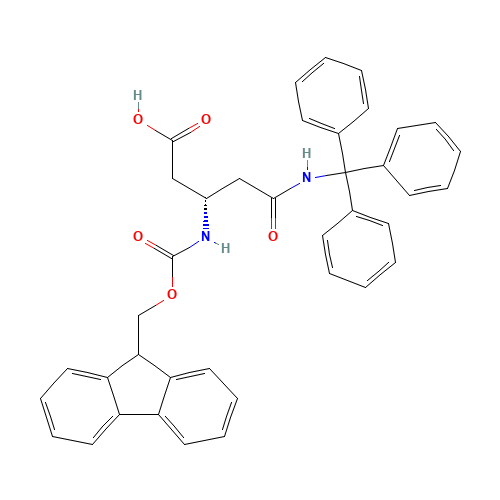 (3S)-3-(9H-Fluoren-9-ylmethoxycarbonylamino)-5-oxo-5-[tri(phenyl)methylamino]pentanoic acid (CAS: 283160-20-3) - Related Chemical Product