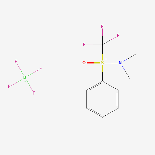 [(Oxido)phenyl(trifluoromethyl)-lambda4-sulfanylidene]dimethylammonium Tetrafluoroborate (CAS: 1046786-08-6) - Related Chemical Product
