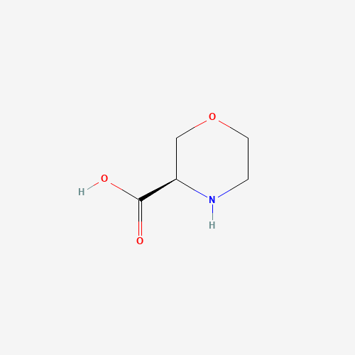 (R)-3-MORPHOLINECARBOXYLIC ACID HCL (CAS: 106825-81-4) - Chemical Structure and Molecular Formula 
