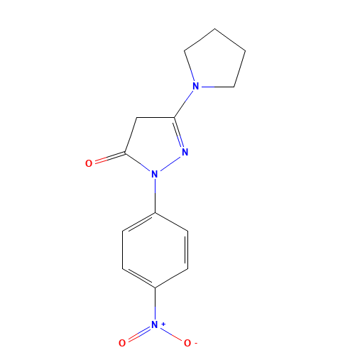1-(4-Nitrophenyl)-3-pyrrolidino-2-pyrazolin-5-one (CAS: 30818-17-8) - Related Chemical Product
