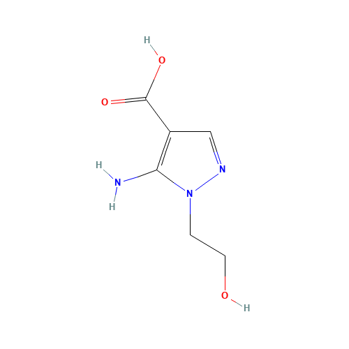 5-amino-1-(2-hydroxyethyl)pyrazole-4-carboxylic acid (CAS: 58046-50-7) - Related Chemical Product