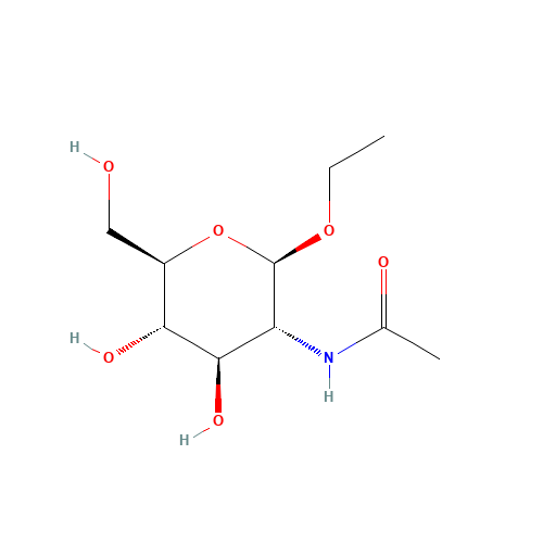 ETHYL 2-ACETAMIDO-2-DEOXY-BETA-D-GLUCOPYRANOSIDE (CAS: 2495-96-7) - Chemical Structure and Molecular Formula 