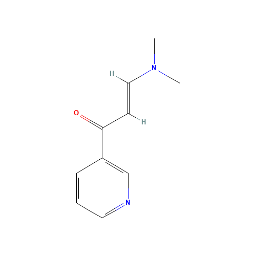 1-(3-Pyridyl)-3-(dimethylamino)-2-propen-1-one (CAS: 55314-16-4) - Chemical Structure and Molecular Formula 