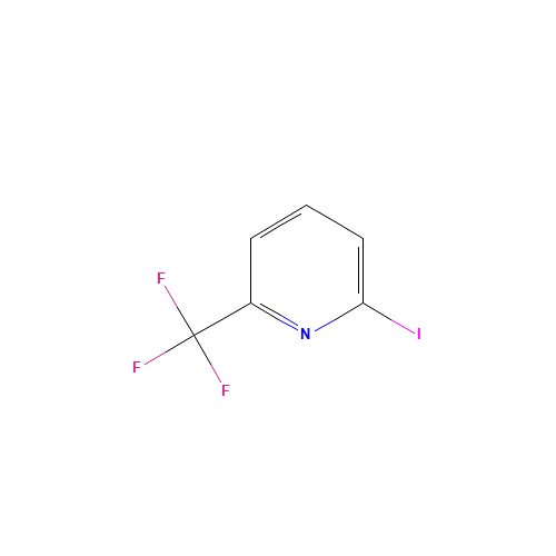 2-(trifluoromethyl)-6-iodopyridine (CAS: 100366-74-3) - Chemical Structure and Molecular Formula 