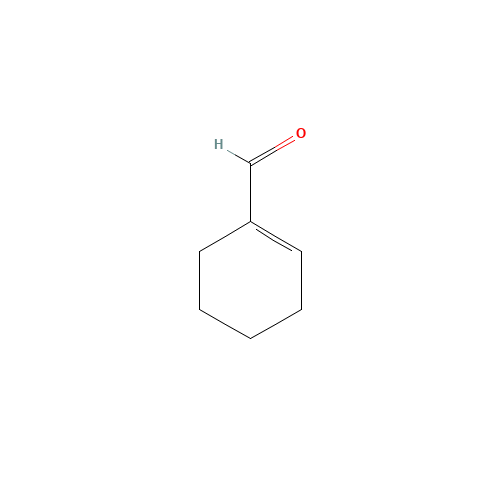 1-Cyclohexene-1-carboxaldehyde (CAS: 1192-88-7) - Chemical Structure and Molecular Formula 