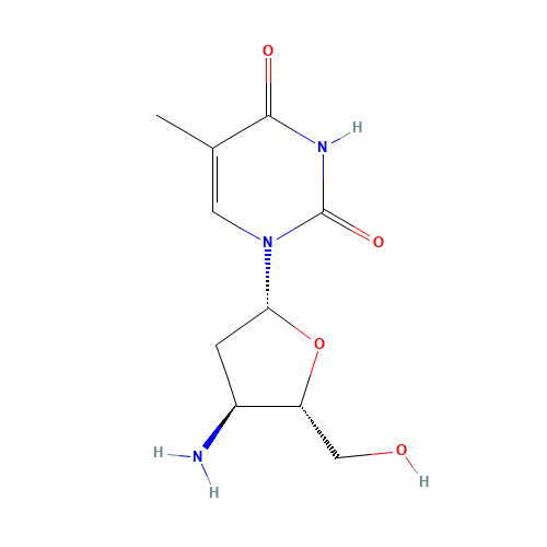 1-[(2R,4S,5S)-4-Amino-5-(hydroxymethyl)oxolan-2-yl]-5-methylpyrimidine-2,4-dione (CAS: 52450-18-7) - Related Chemical Product