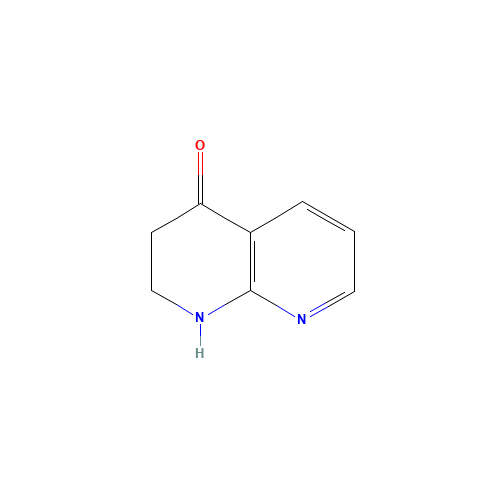 1,8-Naphthyridin-4(1H)-one,2,3-dihydro-(9CI) (CAS: 676515-33-6) - Chemical Structure and Molecular Formula 