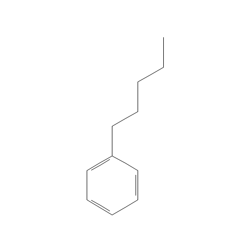 Phenylpentane (CAS: 538-68-1) - Chemical Structure and Molecular Formula 
