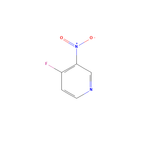 Pyridine,4-fluoro-3-nitro-(9CI) (CAS: 115812-96-9) - Chemical Structure and Molecular Formula 