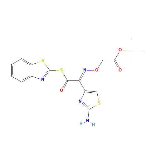 (S)-2-Benzothiazolyl (Z)-2-(2-aminothiazole-4-yl)-2-methoxycarbonylmethoxyiminothioacetate (CAS: 89605-09-4) - Related Chemical Product