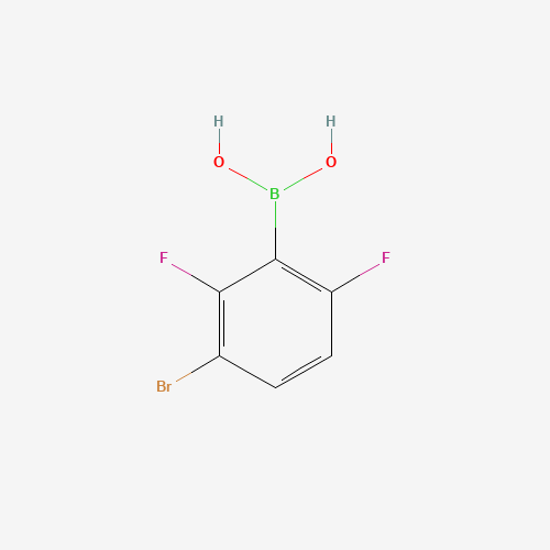 3-BROMO-2 6-DIFLUOROPHENYLBORONIC ACID (CAS: 352535-84-3) - Chemical Structure and Molecular Formula 