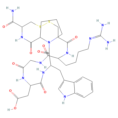 Eptifibatide (CAS: 148031-34-9) - Chemical Structure and Molecular Formula 