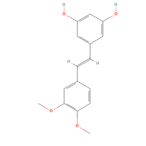 5-[(1E)-2-(3,4-Dimethoxyphenyl)ethenyl]-1,3-benzenediol (CAS: 629643-27-2) - Chemical Structure and Molecular Formula 